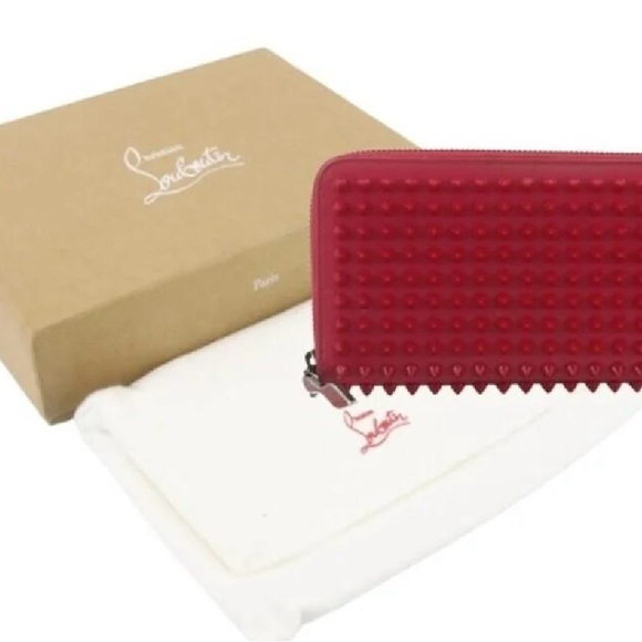 Christian Louboutin Handbags - Christian Louboutin Red Studded Wallet